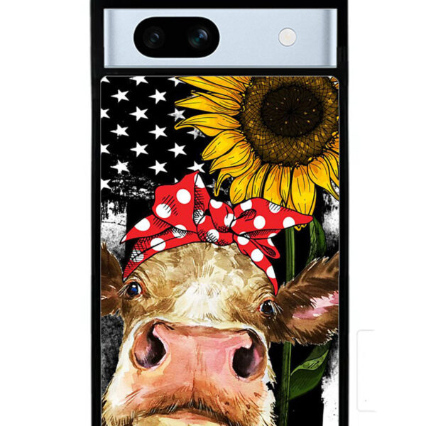 Cow with Tie Sunflower Google Pixel 7A Case CT10920