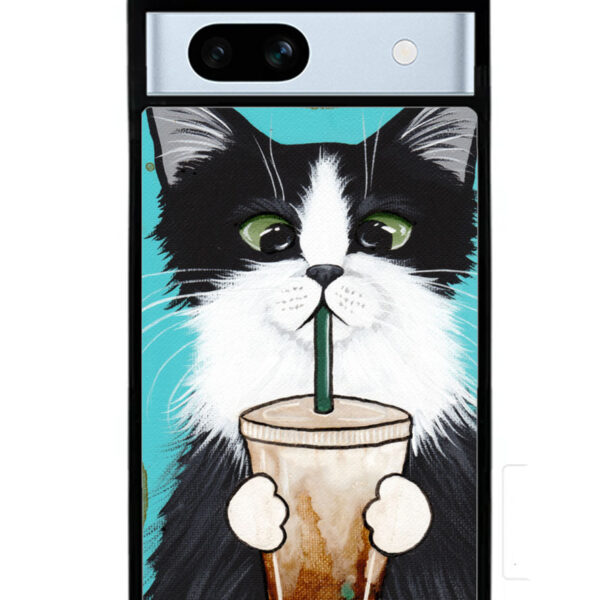 cute coffee cat Google Pixel 7A Case CT4538