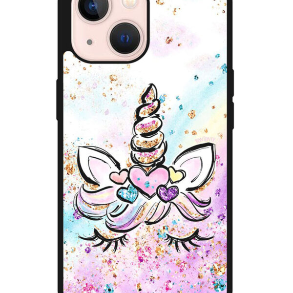 Cute Unicorn Sparkling iPhone 13 Mini Case CT7820