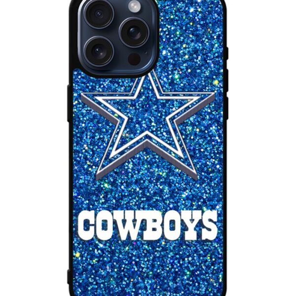 Dallas Cowboys Sparkling Glitter iPhone 15 Pro Max Case CT1261