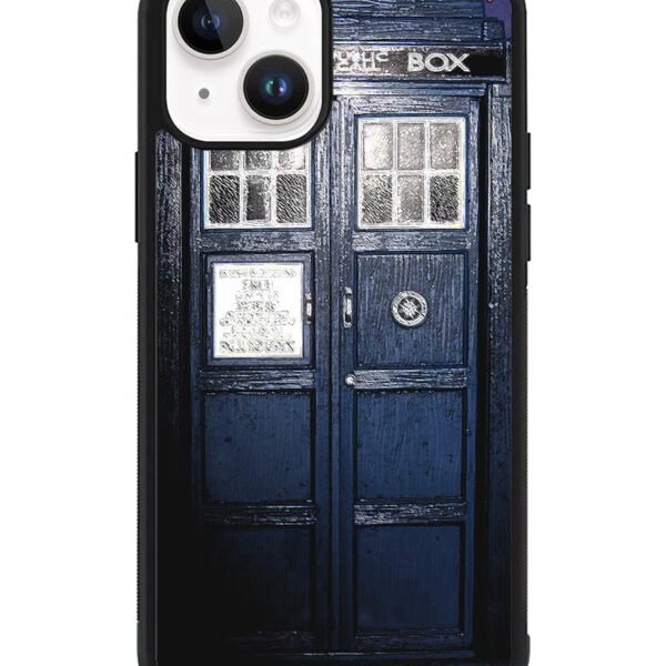 Dark Blue Tardis Doctor Who Toy iPhone 15 Case CT0237