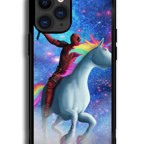 Deadpool on a Unicorn iPhone 13 Pro Case CT9335