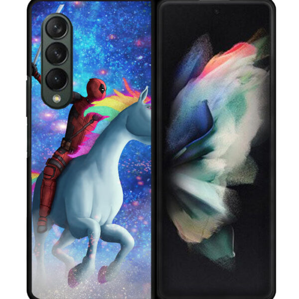 Deadpool on a Unicorn Samsung Galaxy Z Fold 3 5G CT9335