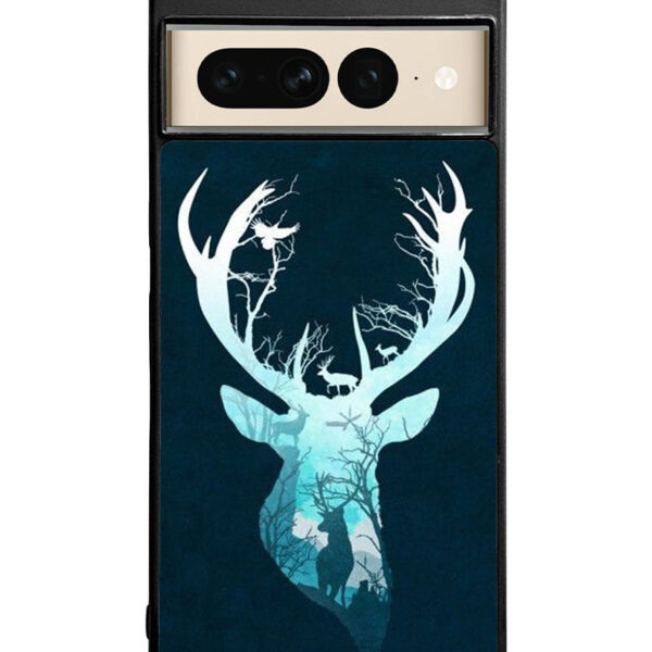 Deer Blue Winter Google Pixel 7 Pro Case CT10354