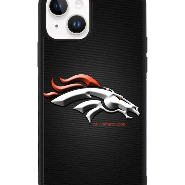 Denver Broncos Grey Background iPhone 15 Plus Case CT7118