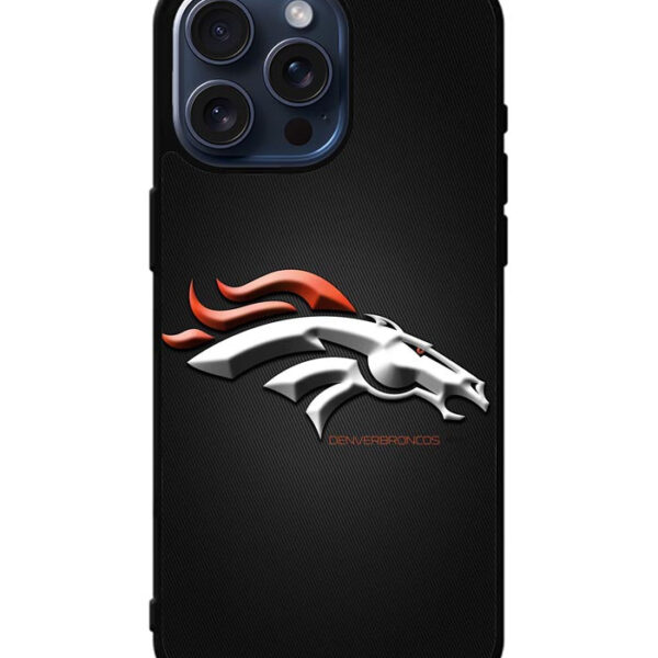 Denver Broncos Grey Background iPhone 15 Pro Max Case CT7118