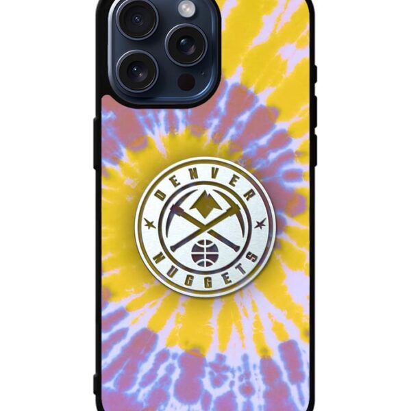 Denver Nuggets Tie Dye Style Logo iPhone 15 Pro Max Case CT10705