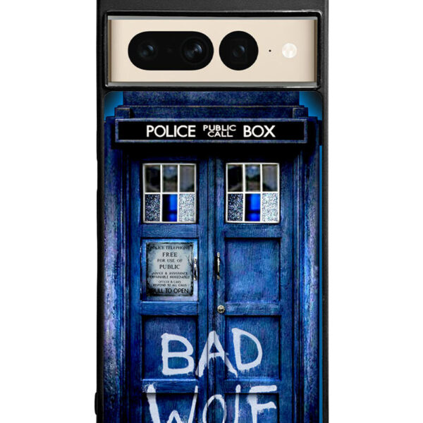 Doctor Who TARDIS Bad Wolf Blue Google Google Pixel 7 Pro Case CT1212