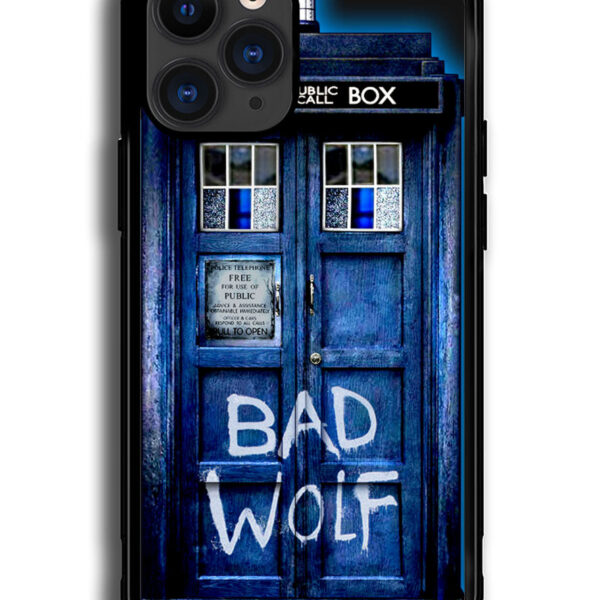 Doctor Who TARDIS Bad Wolf Blue Google iPhone 13 Pro Max Case CT1212