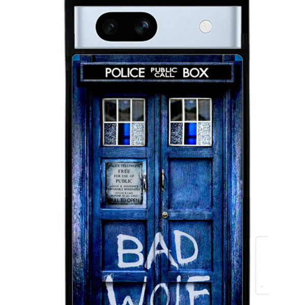 Doctor Who TARDIS Bad Wolf Blue Google Pixel 7A Case CT1212