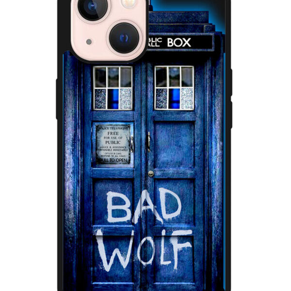 Doctor Who TARDIS Bad Wolf Blue iPhone 13 Mini Case CT1212