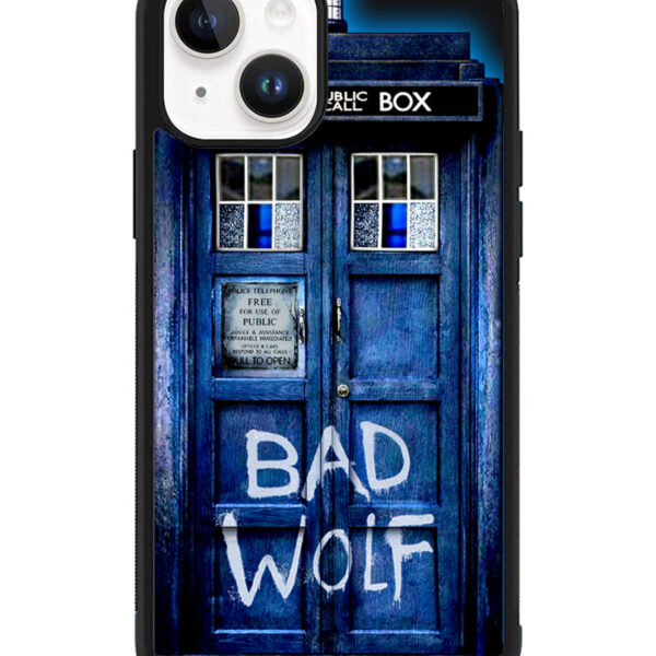Doctor Who TARDIS Bad Wolf Blue iPhone 15 Plus Case CT1212