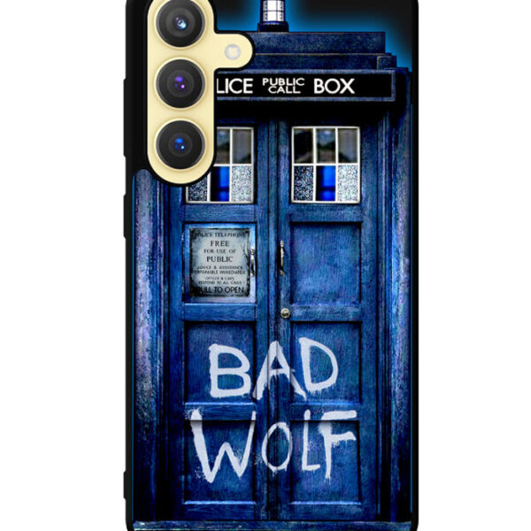 Doctor Who TARDIS Bad Wolf Blue Samsung Galaxy S24 Plus Case CT1212