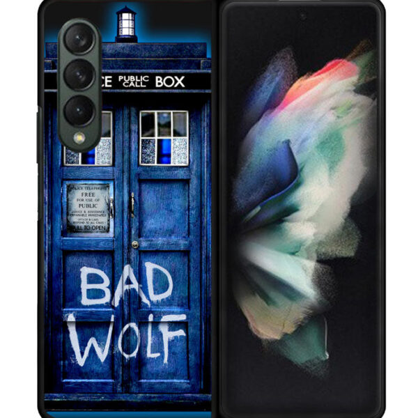 Doctor Who TARDIS Bad Wolf Blue Samsung Galaxy Z Fold 3 5G CT1212