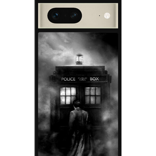 Doctor Who Tardis Police Box Black White Google Google Pixel 7 Case CT0651
