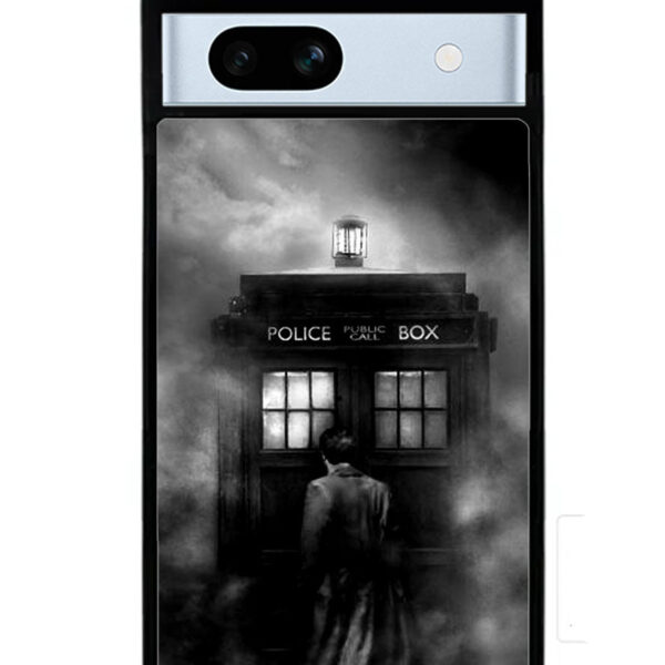 Doctor Who Tardis Police Box Black White Google Google Pixel 7A Case CT0651