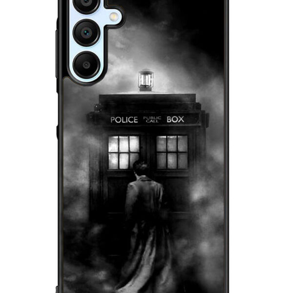 Doctor Who Tardis Police Box Black White Samsung Galaxy A15 5G Case CT0651
