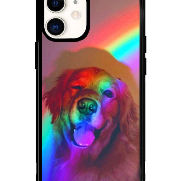 Dog Rainbow Light iPhone 12 Mini Case CT6617