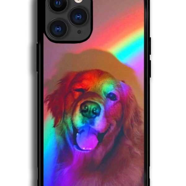 Dog Rainbow Light iPhone 12 Pro Case CT6617