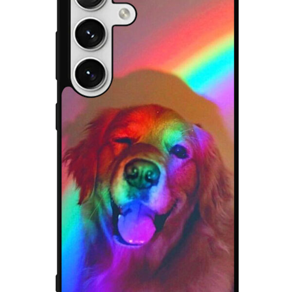 Dog Rainbow Light Samsung Galaxy S24 5G Case CT7616