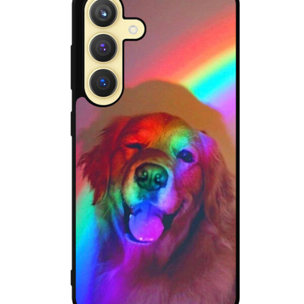 Dog Rainbow Light Samsung Galaxy S24 Plus Case CT7616