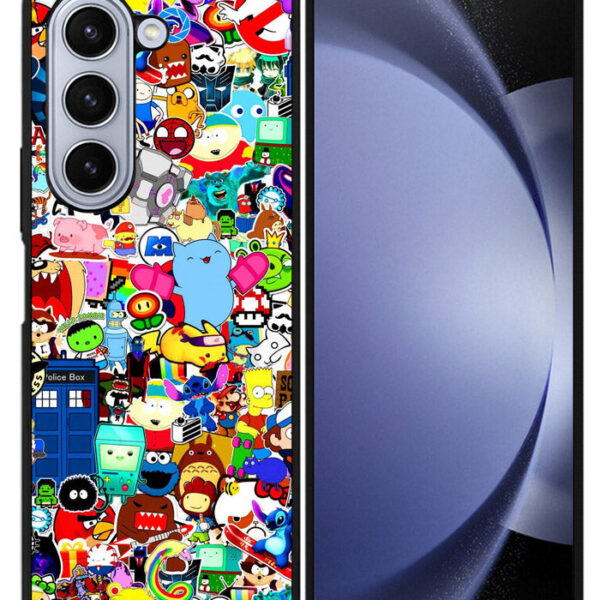 Doodle Art Samsung Galaxy Z Fold 5 2023 5G Case CT9337
