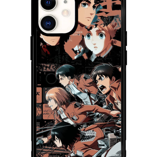 Eren Mikasa Attack On Titan iPhone 12 Mini Case CT7745