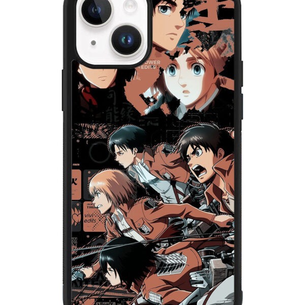 Eren Mikasa Attack On Titan iPhone 15 Plus Case CT8364