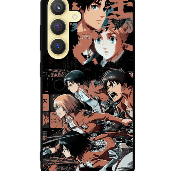 Eren Mikasa Attack On Titan Samsung Galaxy S24 Plus Case CT8364