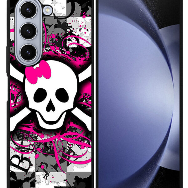 Girly Skull Samsung Galaxy Z Fold 5 2023 5G Case CT1516