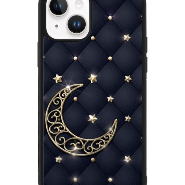 Golden Stars and Moon iPhone 15 Plus Case CT5905