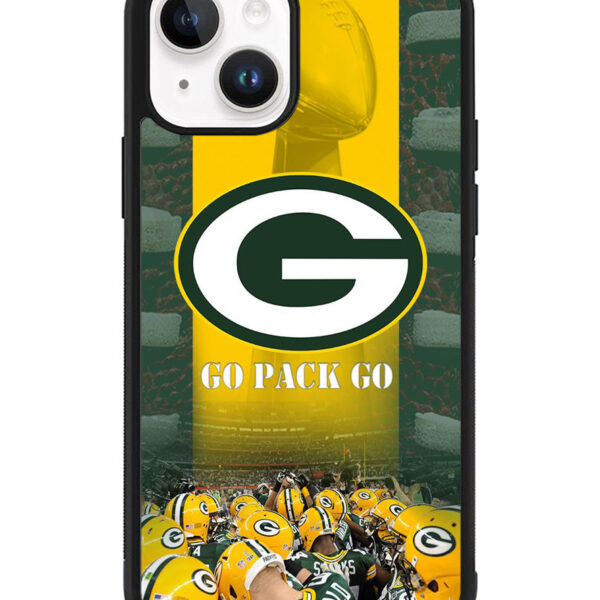 green bay packer wall border iPhone 15 Case CT1093