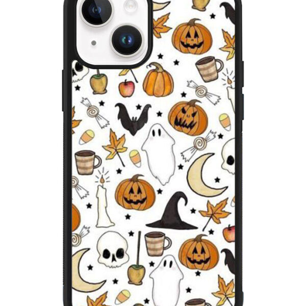 Halloween Pattern iPhone 15 Plus Case CT9067
