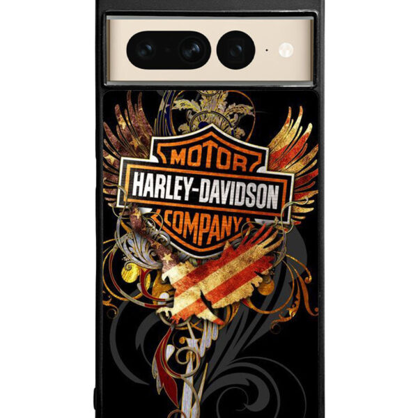 Harley Davidson American Flag Google Google Pixel 7 Pro Case CT1411