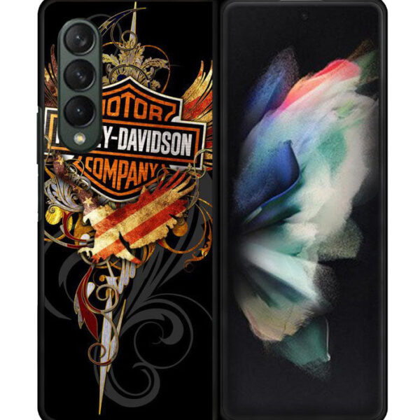 Harley Davidson American Flag Google Samsung Galaxy Z Fold 4 5G CT1411