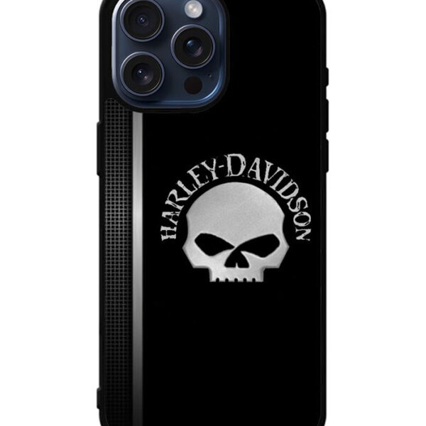 Harley Davidson Auto Piece Vertical iPhone 15 Pro Max Case CT1816