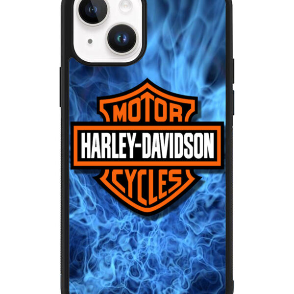 Harley Davidson Blue Flame iPhone 15 Plus Case CT5088