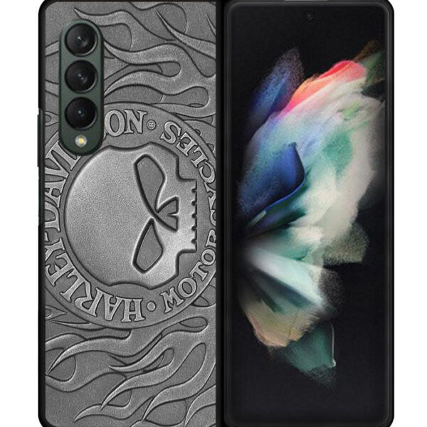 Harley Davidson Emboss Samsung Galaxy Z Fold 3 5G CT7033