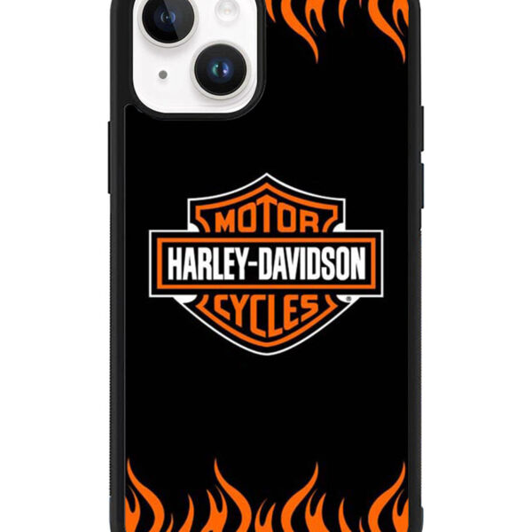 Harley Davidson Fire Logo Cool iPhone 15 Case CT1873