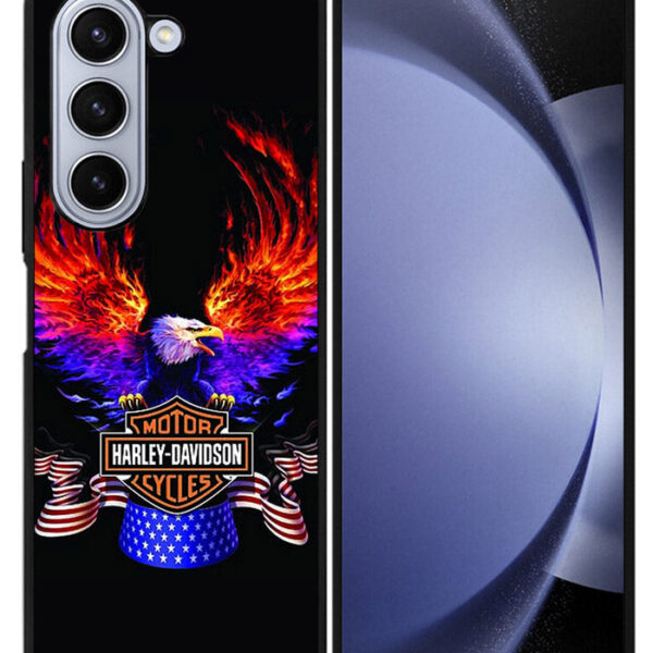 Harley Davidson Logo Google Samsung Galaxy Z Fold 5 2023 5G Case CT1303