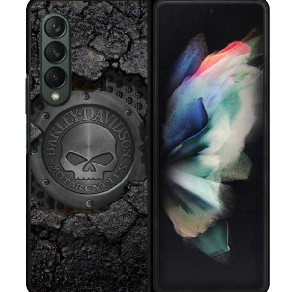 Harley Davidson Logo Stone Samsung Galaxy Z Fold 3 5G CT5108