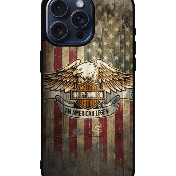 Harley Davidson Skull Motorcycle Helmets iPhone 15 Pro Max Case CT0273