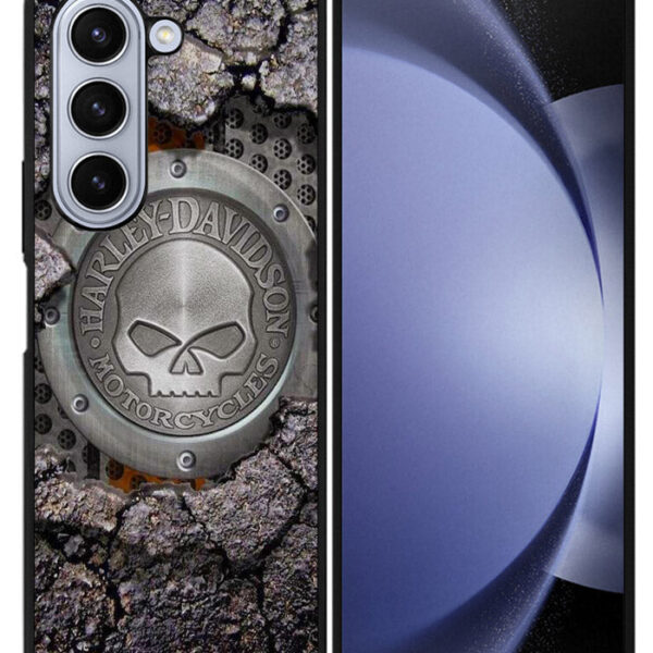 Harley Davidson Skull Samsung Galaxy Z Fold 5 2023 5G Case CT5141