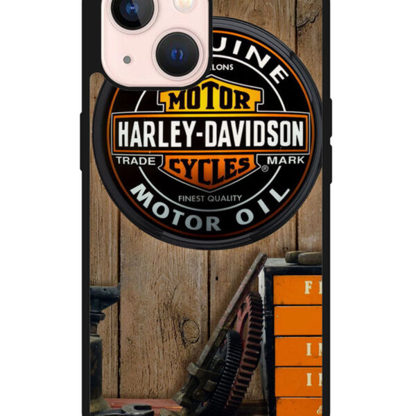 Harley Davidson White Skull Google iPhone 13 Mini Case CT1615
