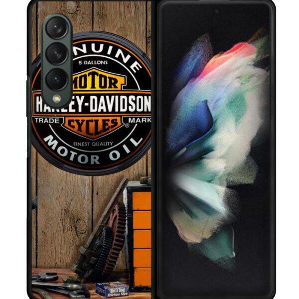 Harley Davidson White Skull Google Samsung Galaxy Z Fold 4 5G CT1615