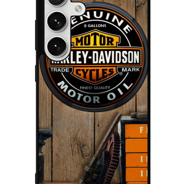 Harley Davidson White Skull Samsung Galaxy S24 5G Case CT1615