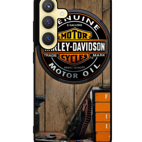 Harley Davidson White Skull Samsung Galaxy S24 Plus Case CT1615