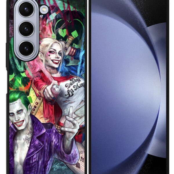 Harley Quinn And The Joker Google Samsung Galaxy Z Fold 5 2023 5G Case CT1048