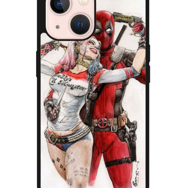 Harley Quinn Deadpool Google iPhone 13 Mini Case CT0261