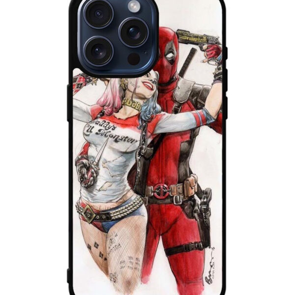 Harley Quinn Deadpool iPhone 15 Pro Case CT0261